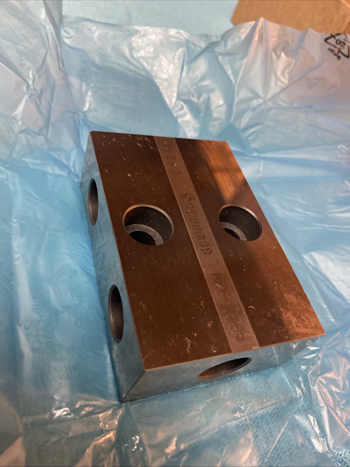 Starrett 706BZ Hardened Steel Inspection Inch Blocks - Matched Pair 1 x 2 x 3"