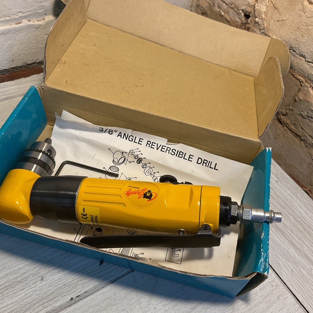 Grizzly 3/8” Angle Reversible Drill Pro Pneumatic Tools And Accessories
