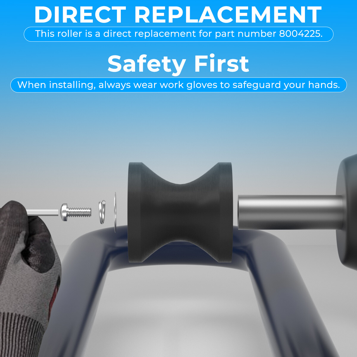 Elliptical U Groove Guide Wheel Roller For Schwinn Nautilus E430 E470 E614 E616