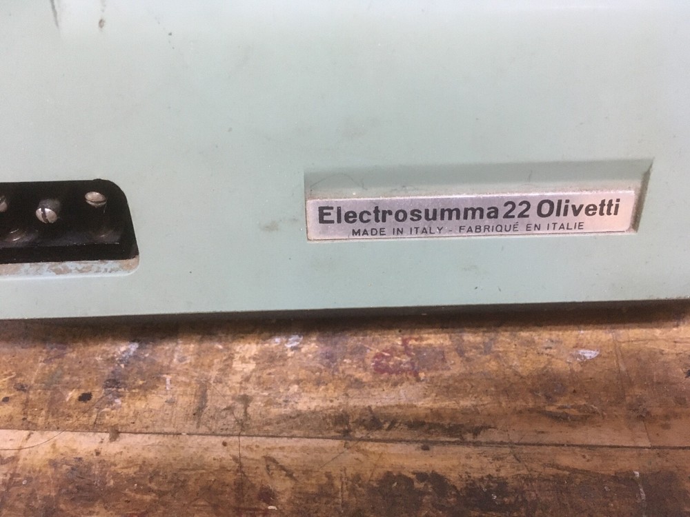 Vintage Olivetti Electrosumma 22 Adding Machine - Parts Only