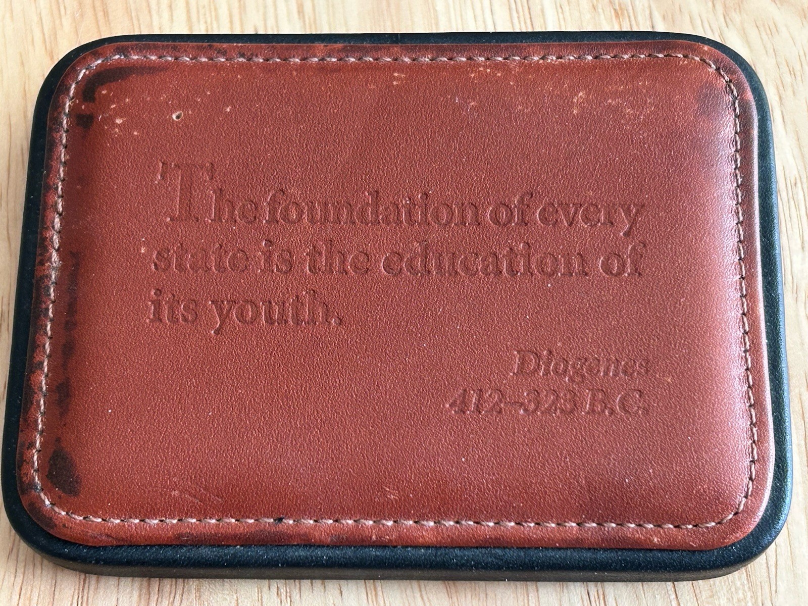 Levenger Leather Desktop Paperweight Levenger Draftsman’s Leather Paperweight