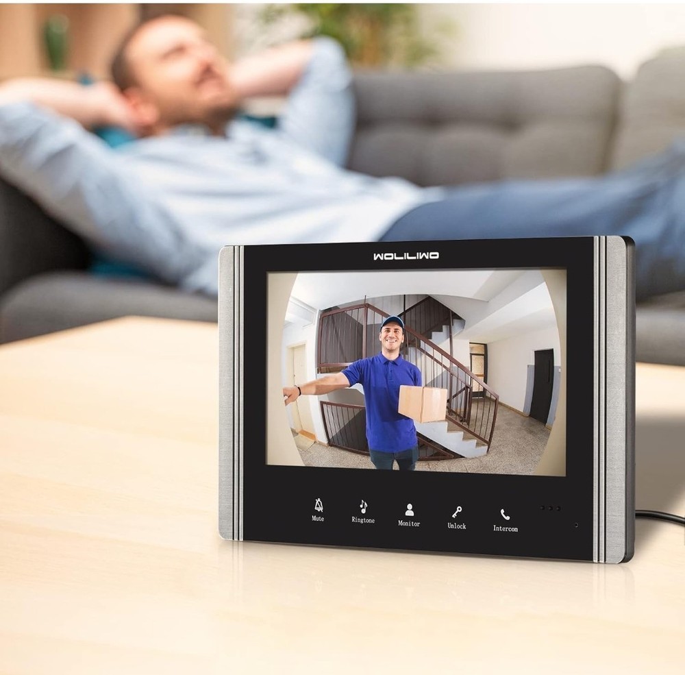 New Wired Video Intercom System, 7" Ring Video Doorbell, See Description Below