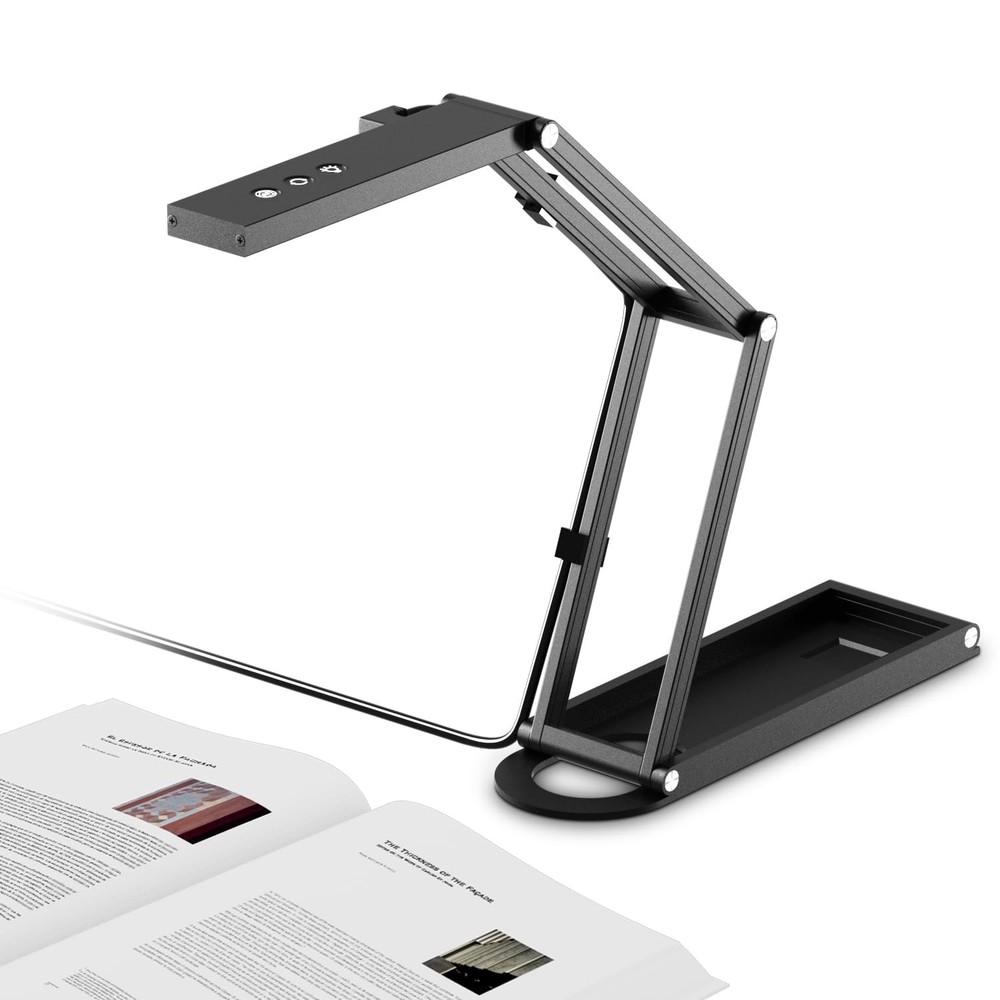 4K USB Book Document Camera & Webcam with Built-in Microphone & AutoFocus, US...