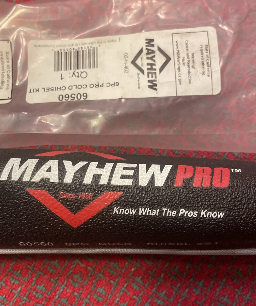 Mayhew Pro 6-Piece Cold Chisel Set Made in the USA  🇺🇸 New