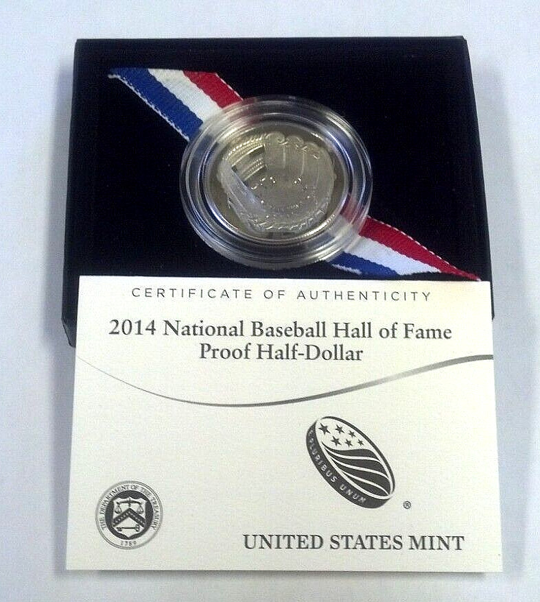 2014-S BASEBALL PROOF HALF DOLLAR WITH OGP REDUCED 6/18/25 (2455)
