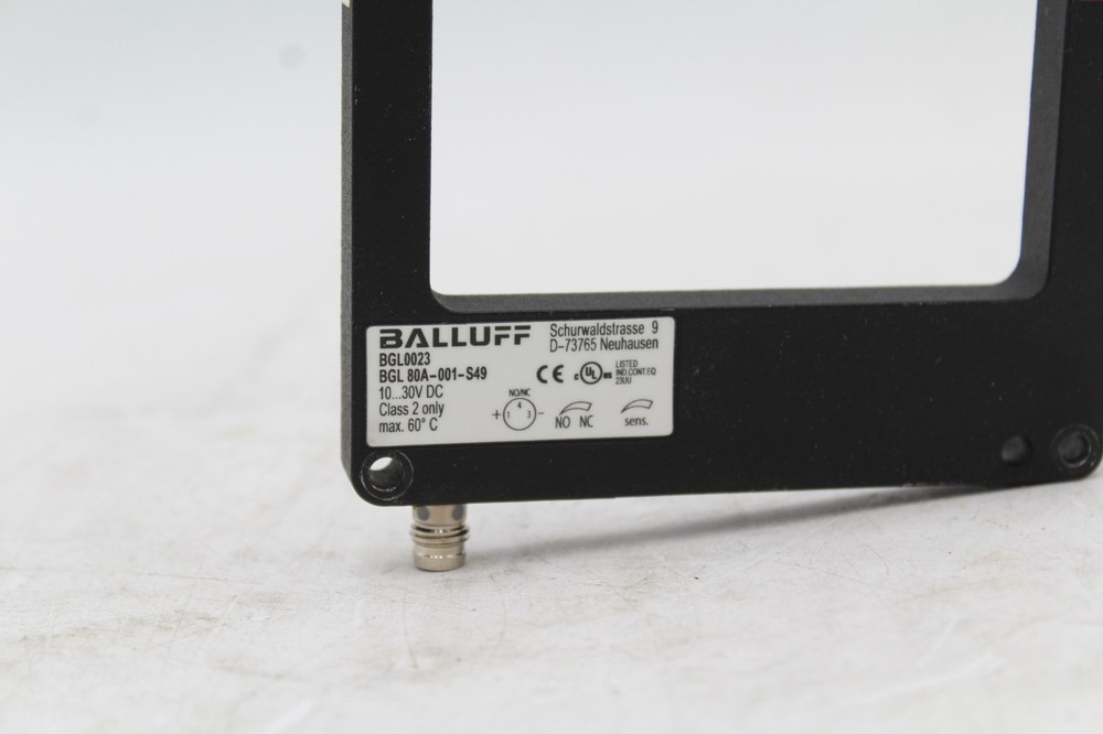 Balluff BGL0023 BGL 80A-001-S49 Through-Beam Fork Sensor