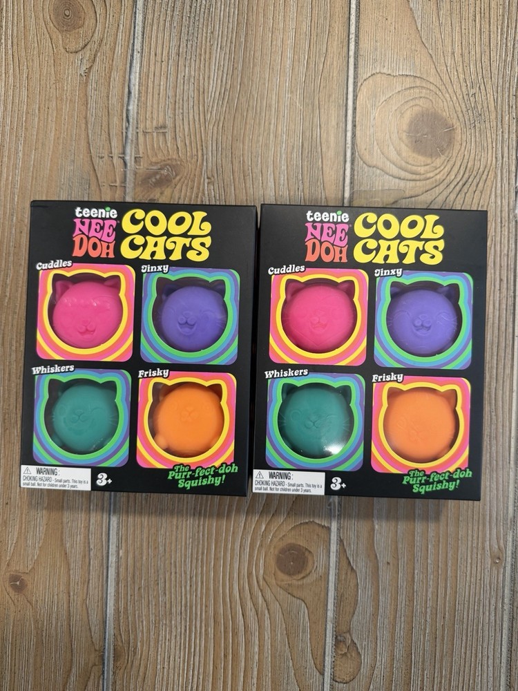 NWT NeeDoh Cool Cats 4 Pack