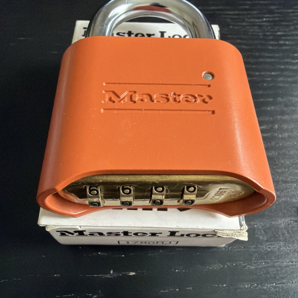 Master Lock 178 Set/Reset Combination Padlock Orange