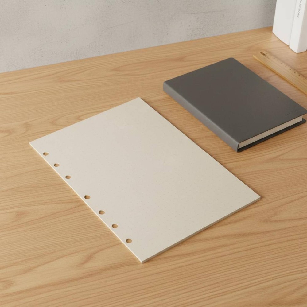80 Sheets Binder Refill Paper Refillable Planner Insert Pages for School,