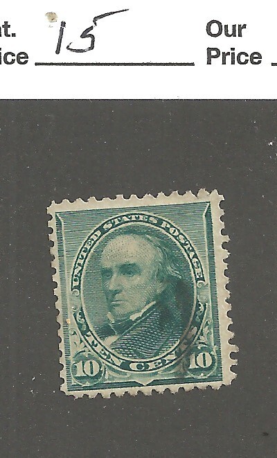 US # 226, 10 cent  green,Daniel Webster ,1890, VF+