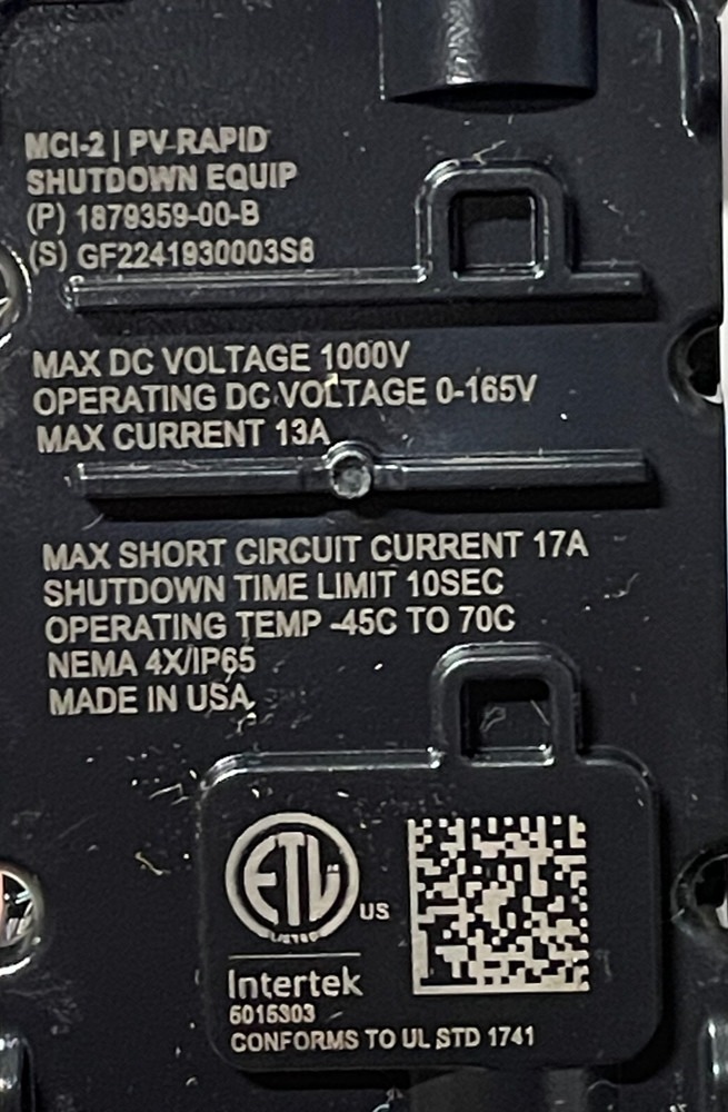 NEW Tesla MCI-2 Mid Circuit Interupter