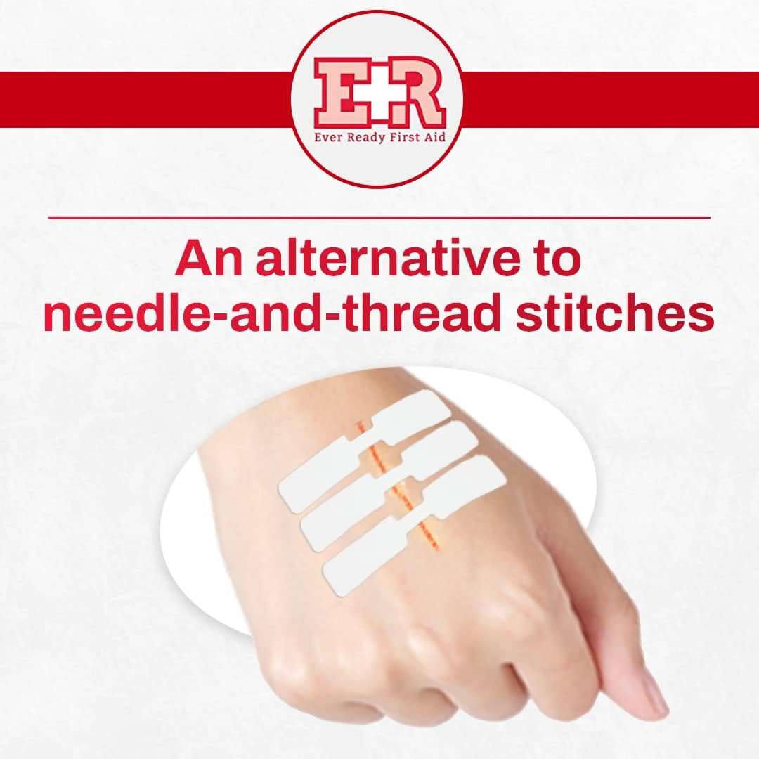 Ever Ready First Aid Sterile Butterfly Wound Closure Large - Box of 100