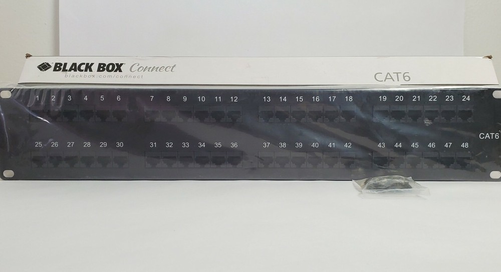 BLACK BOX CONNECT CAT6 PATCH PANEL48 PORT JPM648A New.