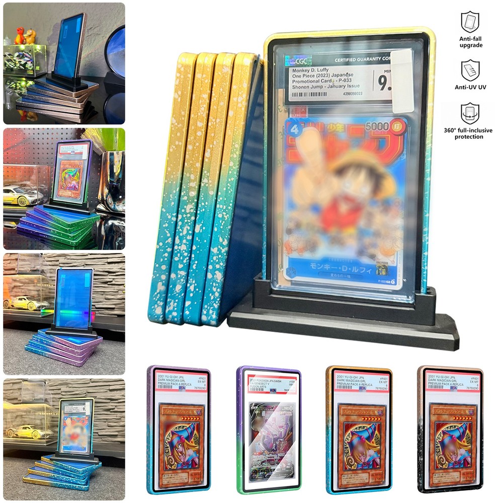 1-10PCS Magnetic Metal Slabs Protector Case Stackable for PSA & CGC Graded Cards