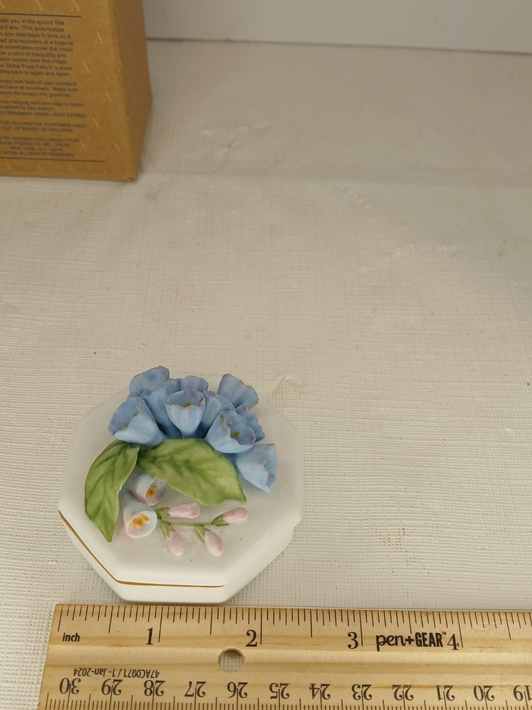 lenox bule bell trinket box