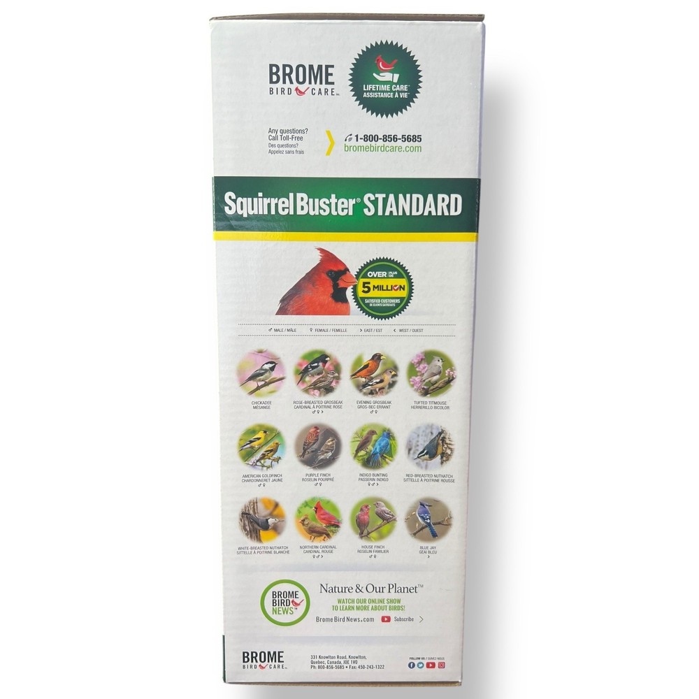 Brome Squirrel Buster Standard Bird Feeder 1057 Squirrel Proof