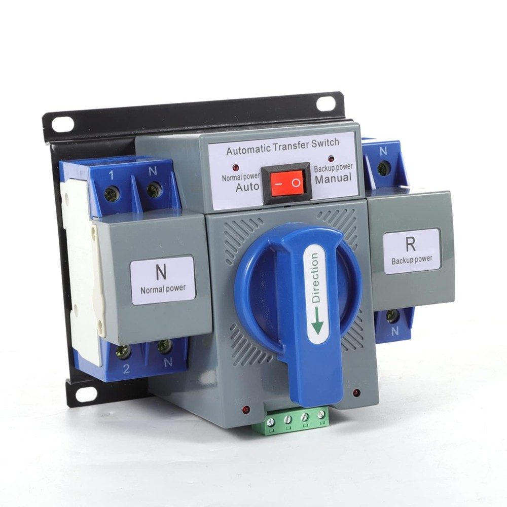 Dual Power Automatic Transfer Switch 60HZ Changeover Transfer Switch Tool 63A 2P
