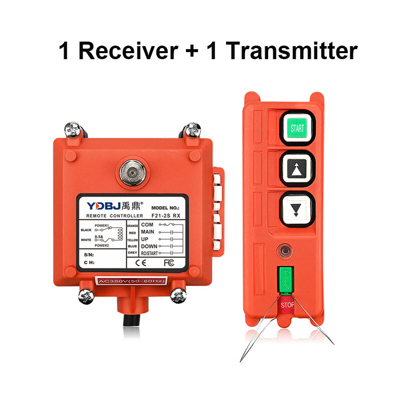 F21-2S Industrial Wireless Remote Controller Hoist Crane 1Receiver+2 Transmitter