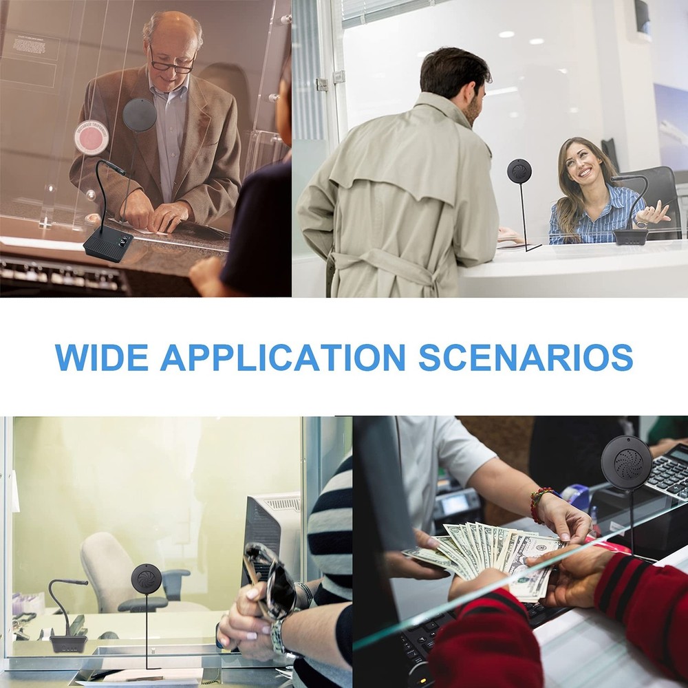 CallToU Window Speaker Intercom System Intercoms 2 Way Anti-Interference Inte...