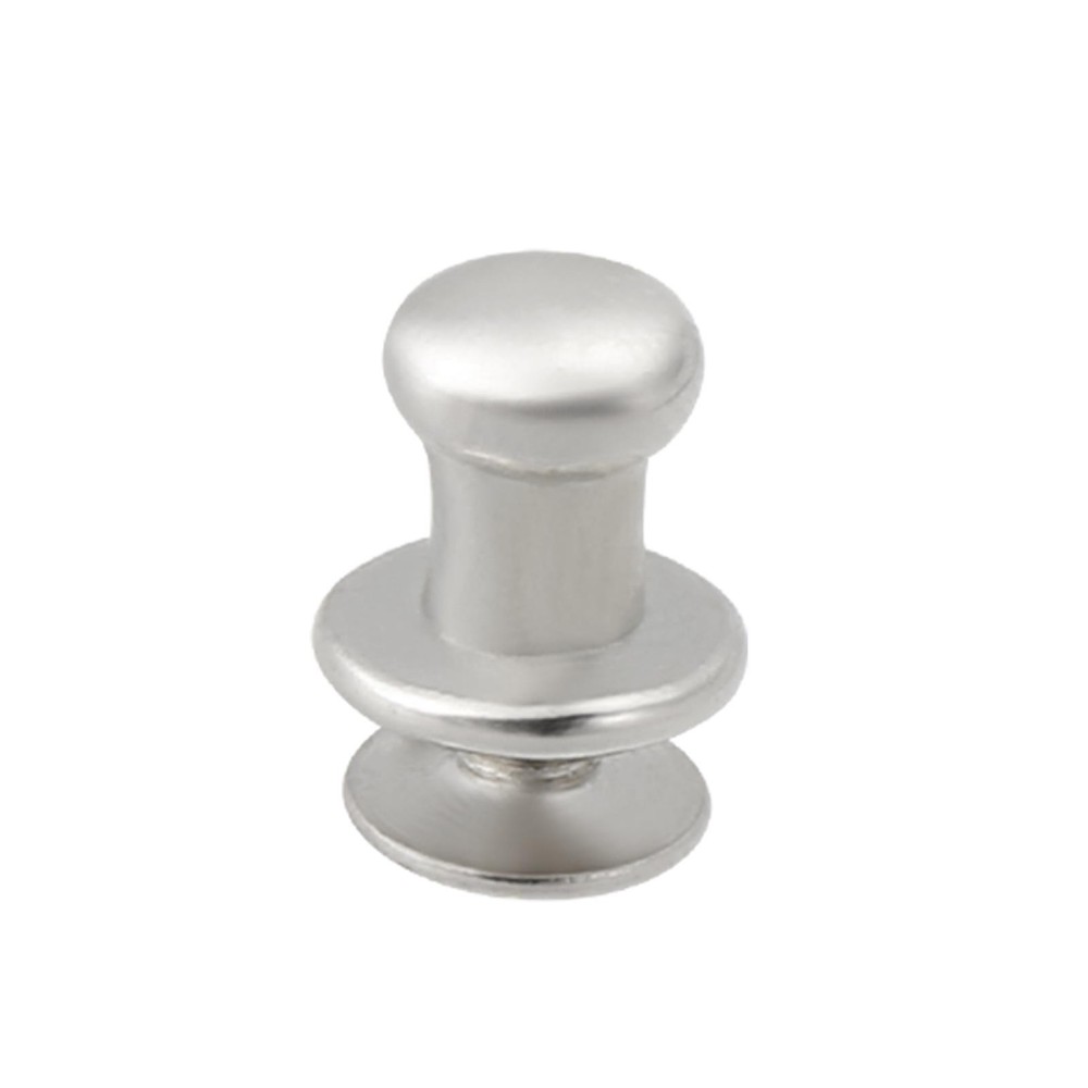 6mmx8mm Gift Jewelry Box Single Hole Round Knobs Pull Handles Silver 12pcs