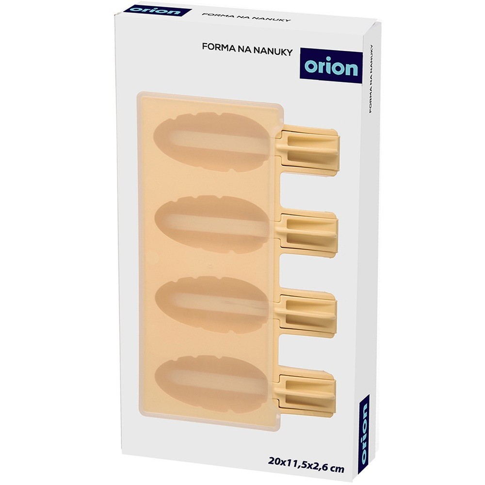 Yellow silicone ice pop molds with lids