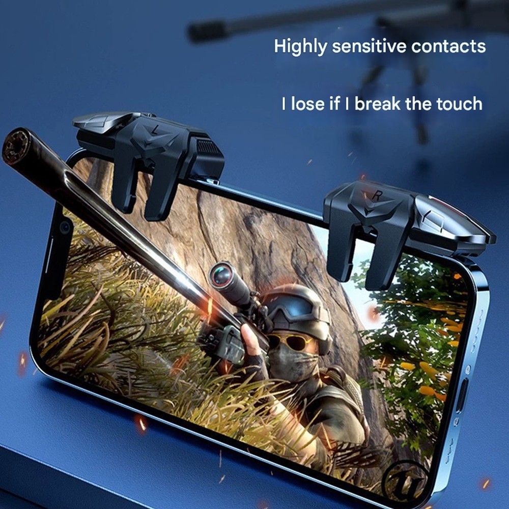 2 PCS Mobile Phone Game Controller Gamepad Joystick Fire Trigger Button For PUBG