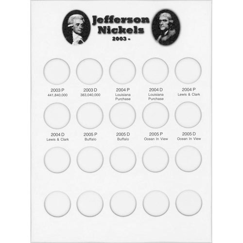 Jefferson Nickels Coin Folder # 3 1985-2005