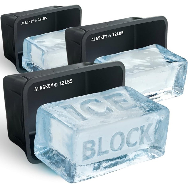 Silicone Ice Block Mold Professional Stackable Durable Multi-Purpose Maker New