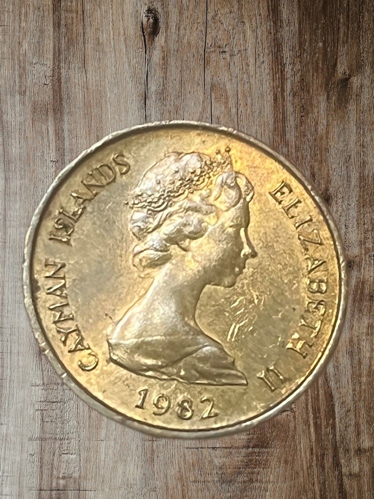 1982 Cayman Islands 1 Cent Coin