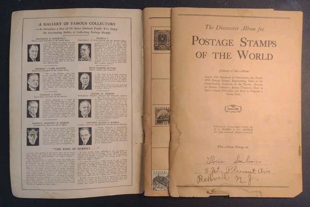 Discoverer Album Stamp Collector's Book