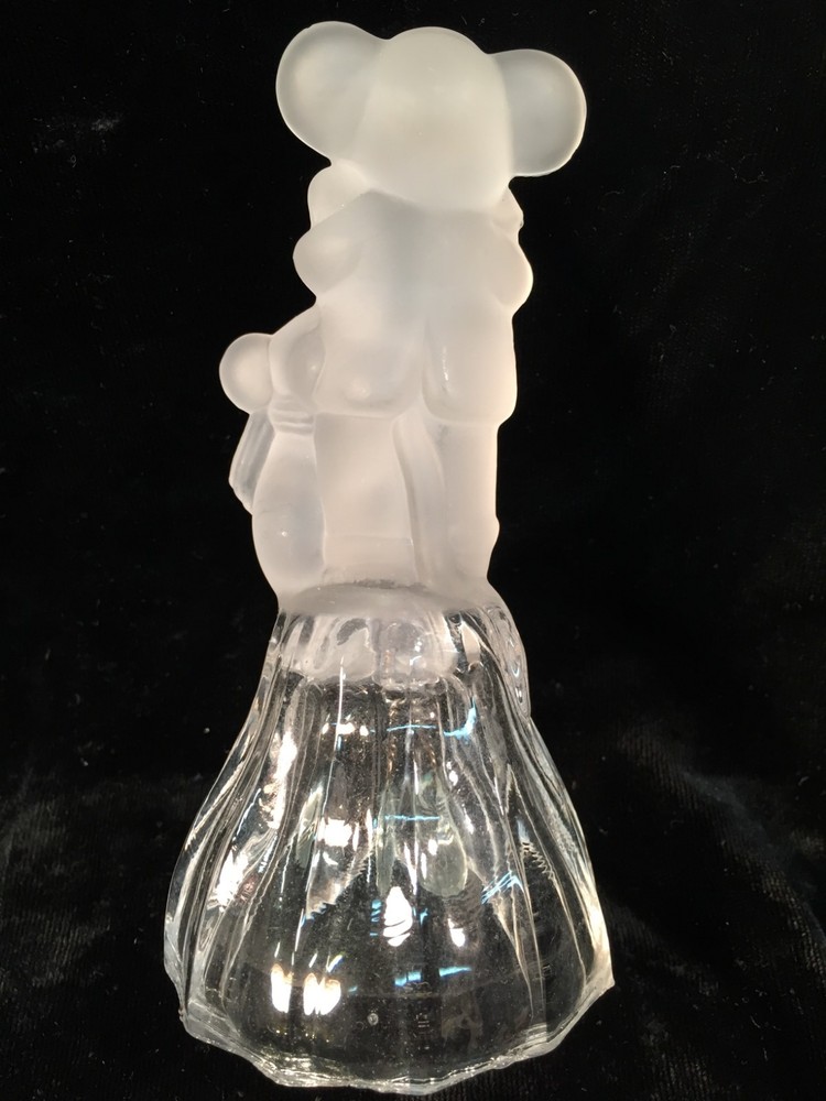 Frosted & Clear KOALA BEAR Hand Bell