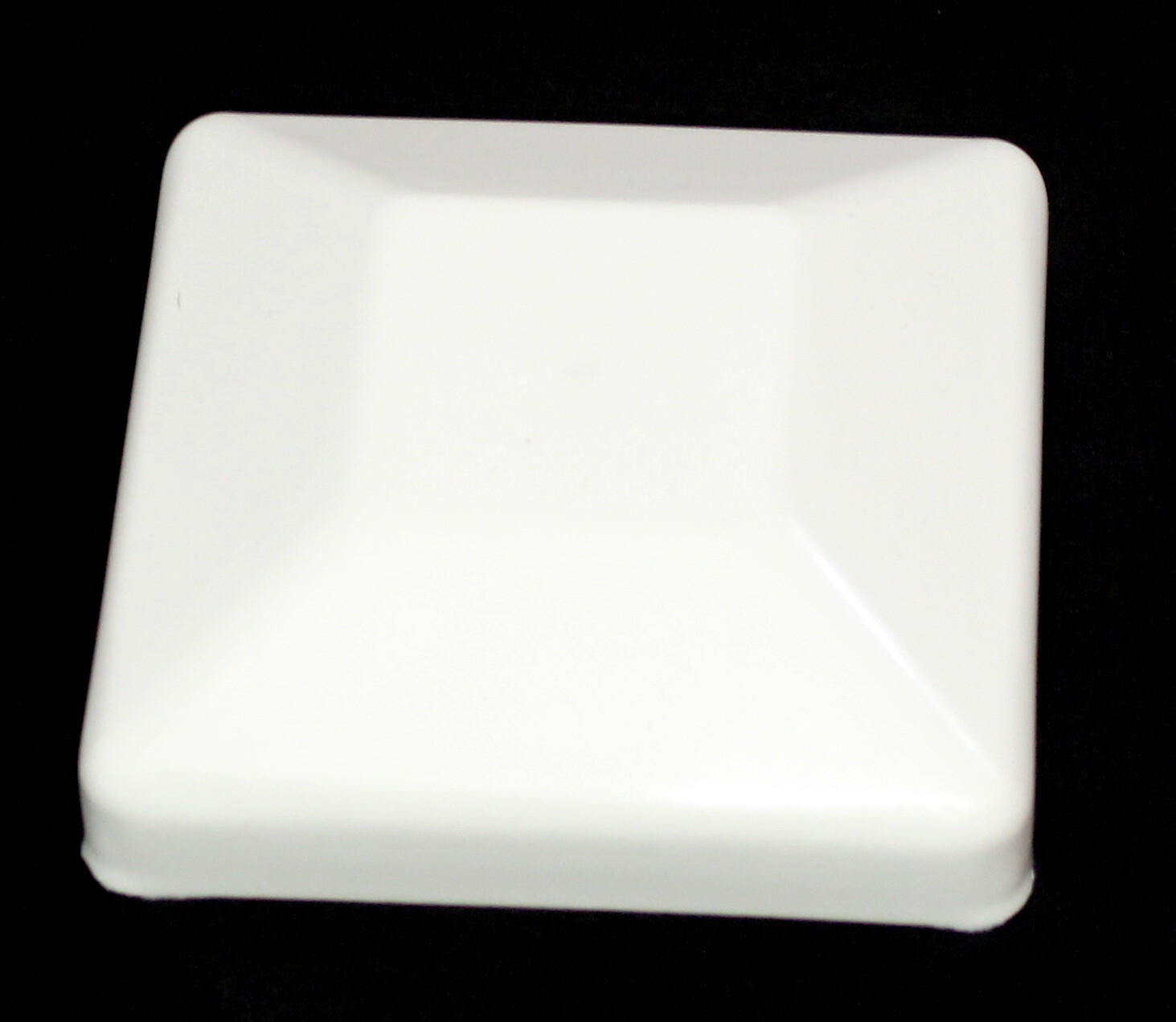 4x4 (3-5/8 x 3-5/8) Plastic Fence Post Cap Pressure Treated Wood Black or White