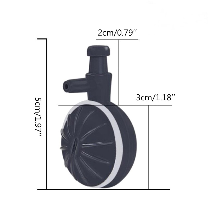Air Stone Disc Bubble Diffuser for Bubbler Disk with Suction Cup for Aquari