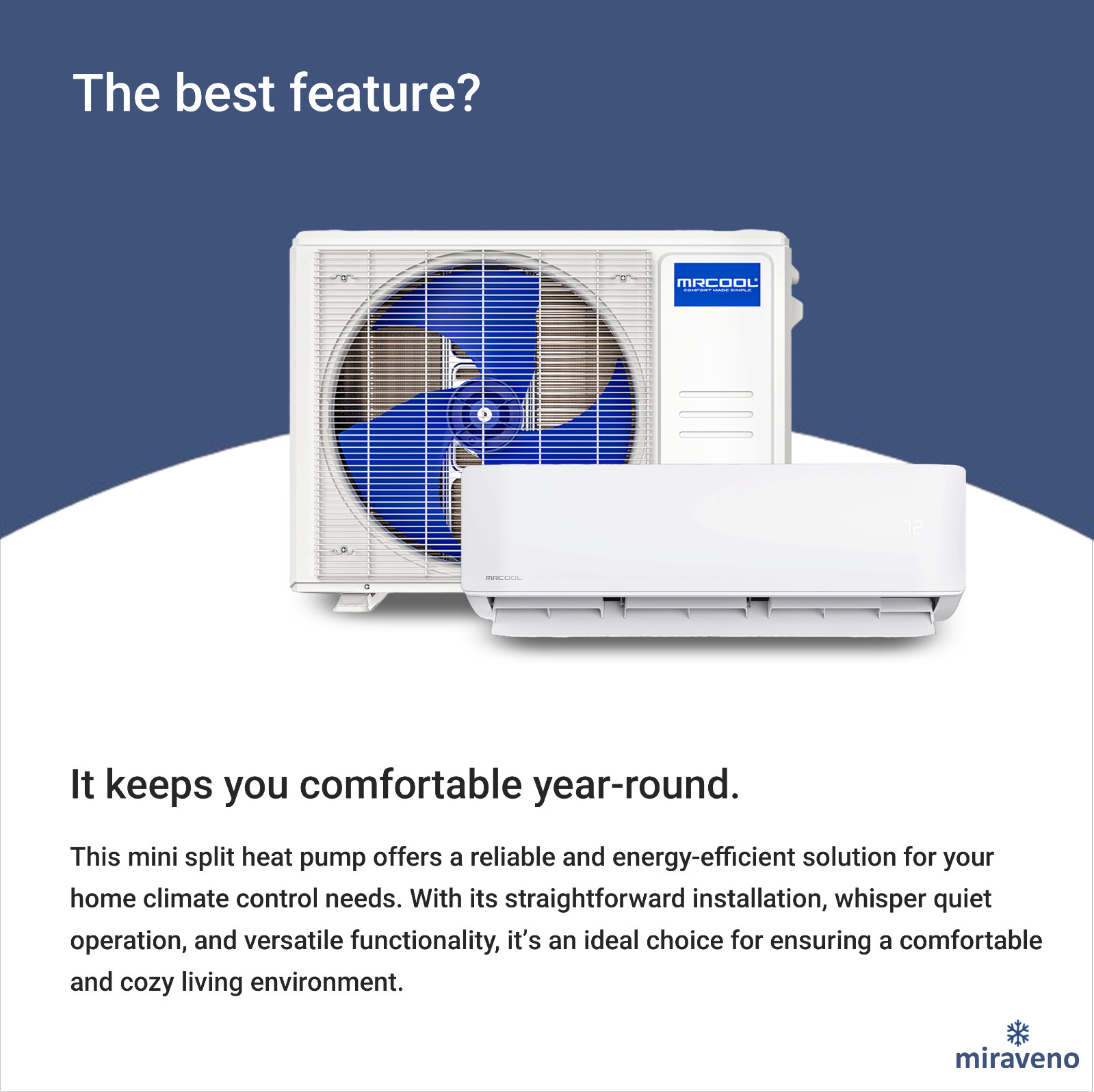 MRCOOL Mini Split Heat Pump Ductless Air Conditioner Advantage G5 24000 BTU 230V