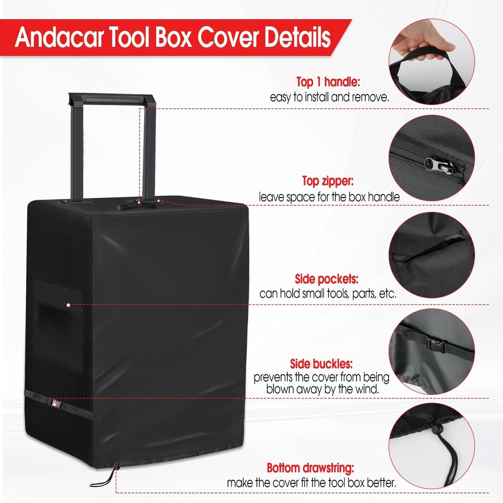 Tool Box Cover for Keter Stack-n-Roll Modular Tools Organizer Stackable 3PC R...