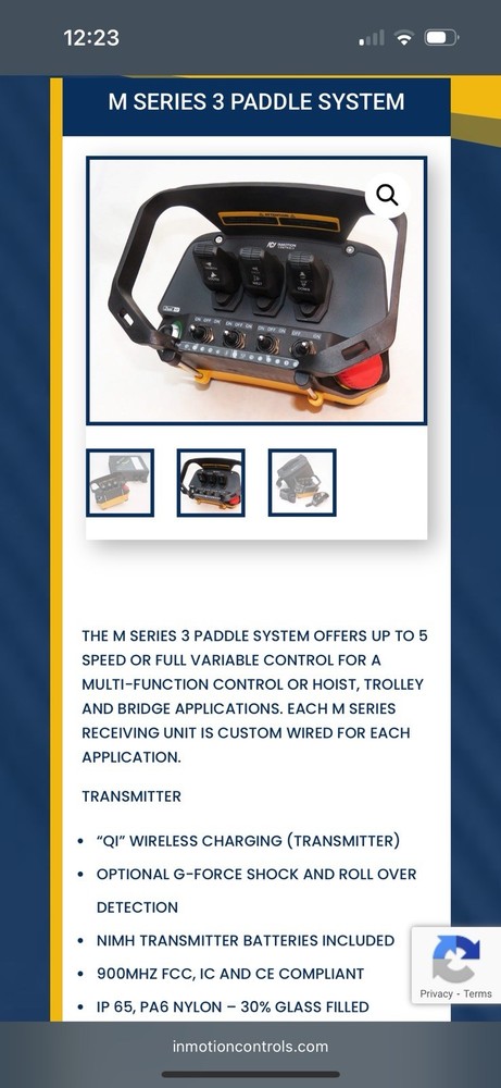 Inmotion M Series 3 Remote Control