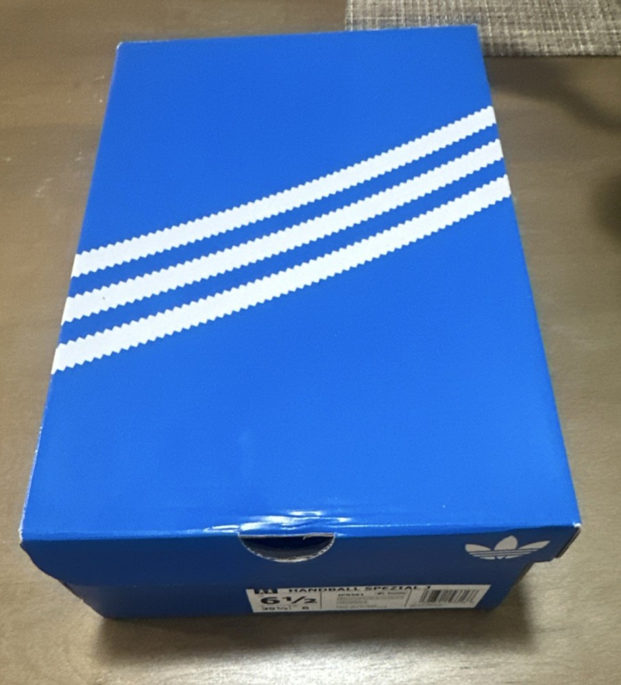 adidas Blue & White Cardboard Gift Box Rectangle Medium 3P9561 Solid Plain