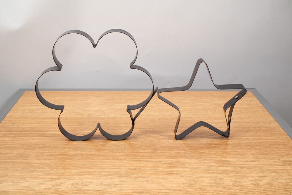 Cloud and Star Pancake Molds Metal With Handle