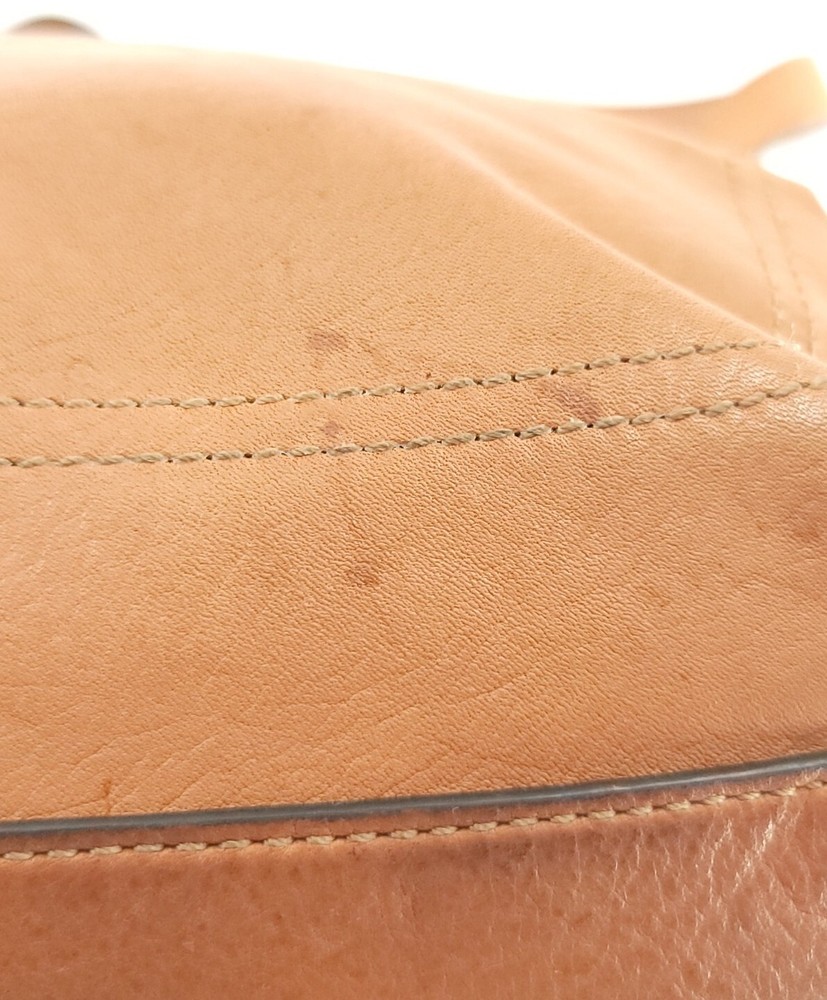 Fossil Shoulder Handbag Tan Leather Distressed Floppy