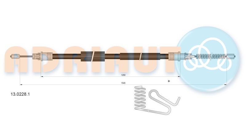 Cable Pull, parking brake ADRIAUTO 13.0228.1