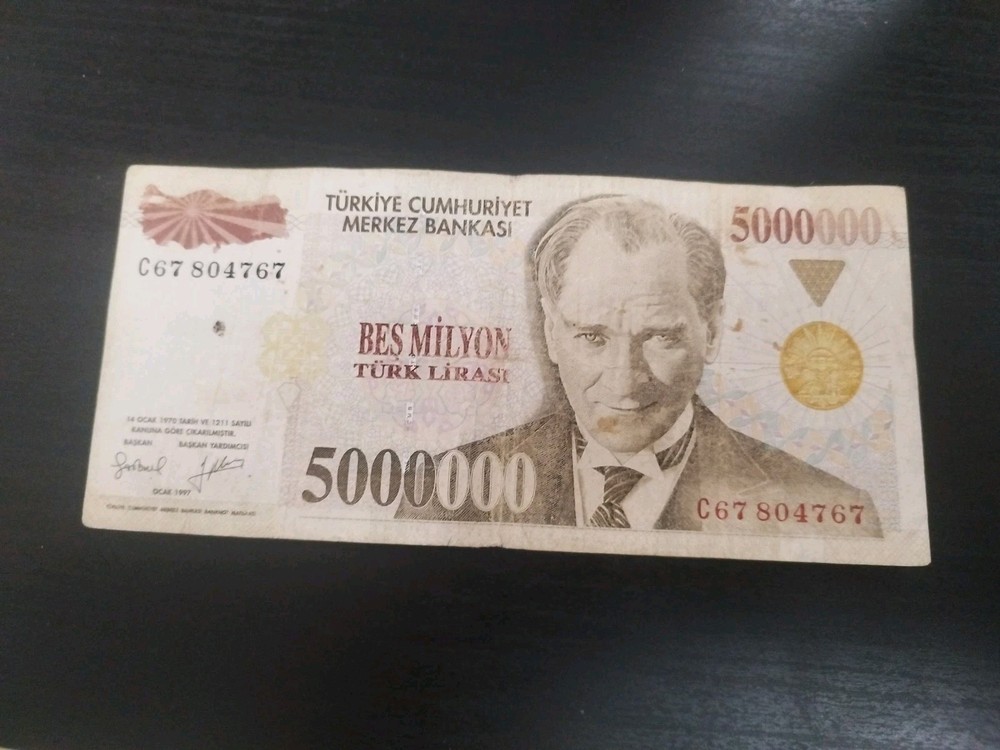 Turkey 5 Million Lira 1997