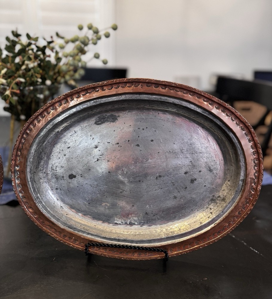 Antique Hammered Copper Serving Platter’s