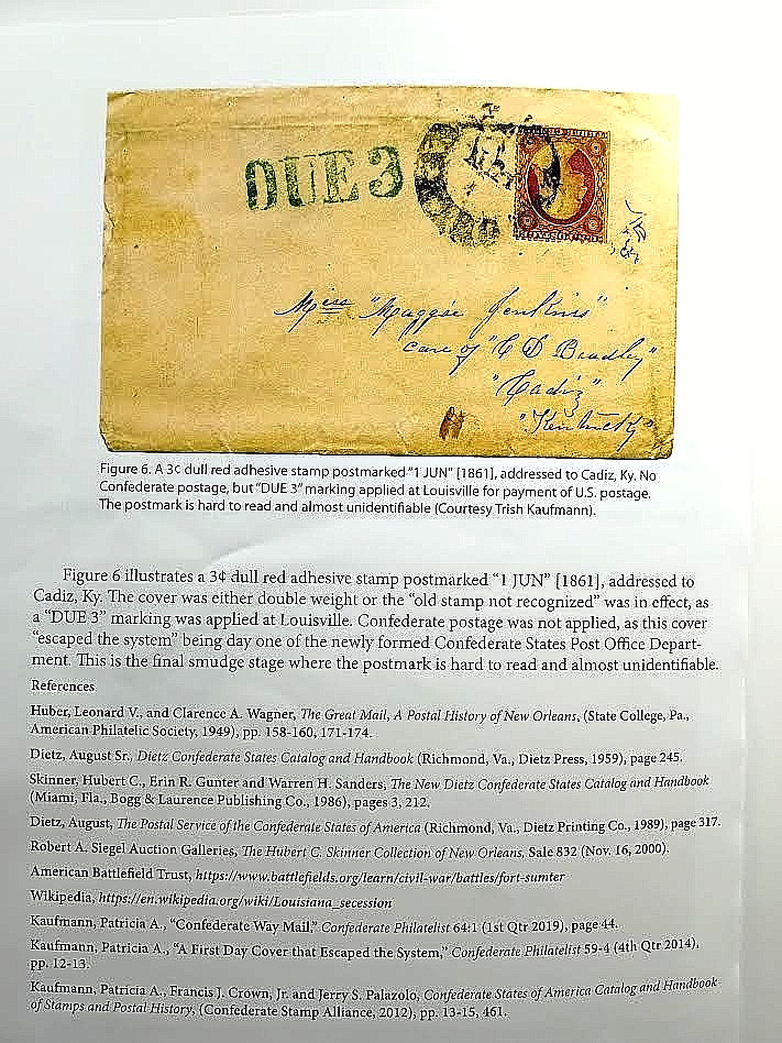 1861 NEW ORLEANS LA Cover CONFEDERATE USAGE OF US POSTAGE Chantelle FRANCE