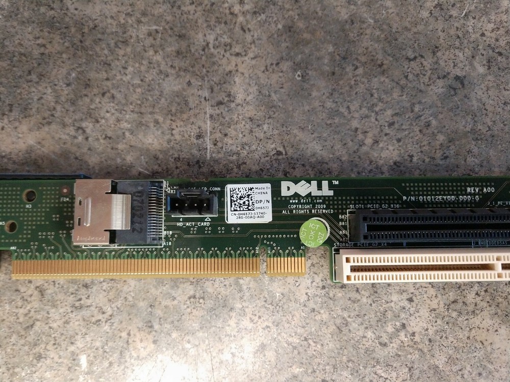 Dell RowerEdge R410 PCI-E Riser Board H657J Ships Quick