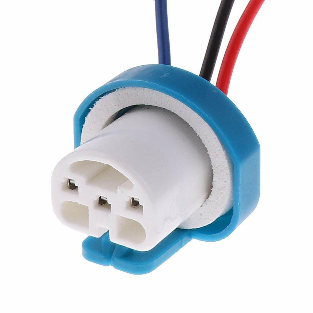 For Extension Ceramic 9007 HB5 Two Harness Head Light Replace Connector Socket