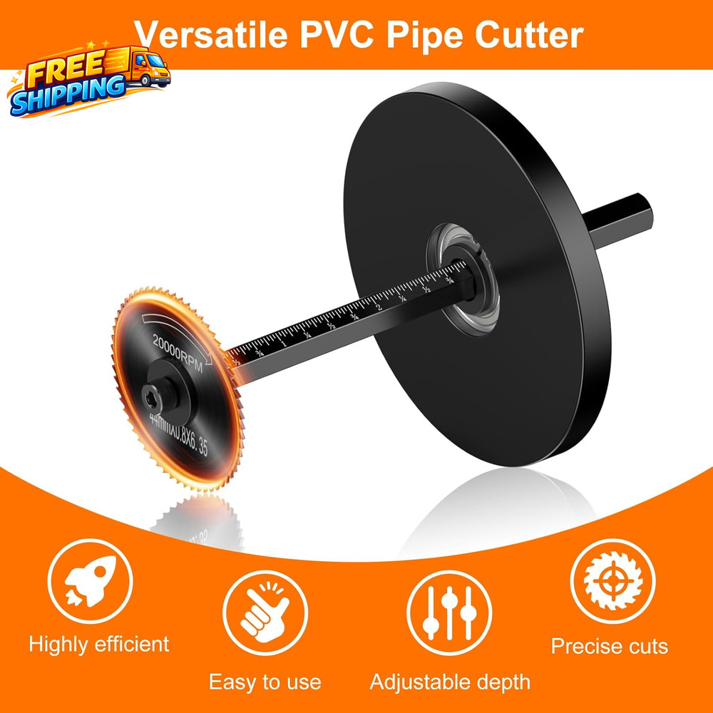 Inside Pipe Cutter for PVC Pipe, Cutter Tool Set with Scale - Adjustable Depth G