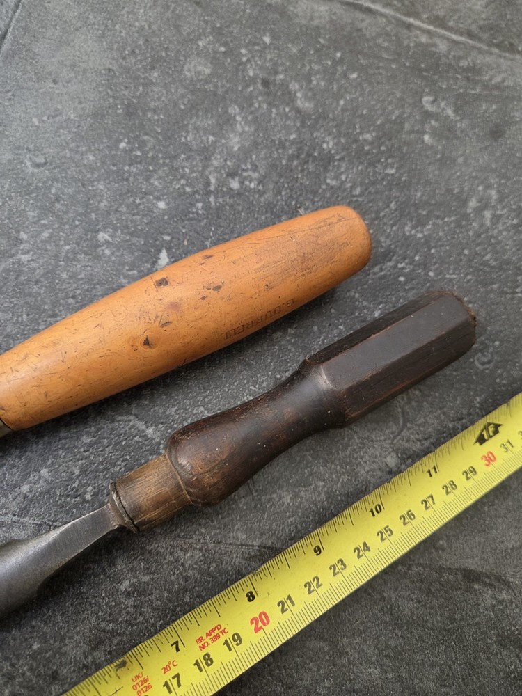 2 Vintage Woodworking Gouges Howarth & Marples