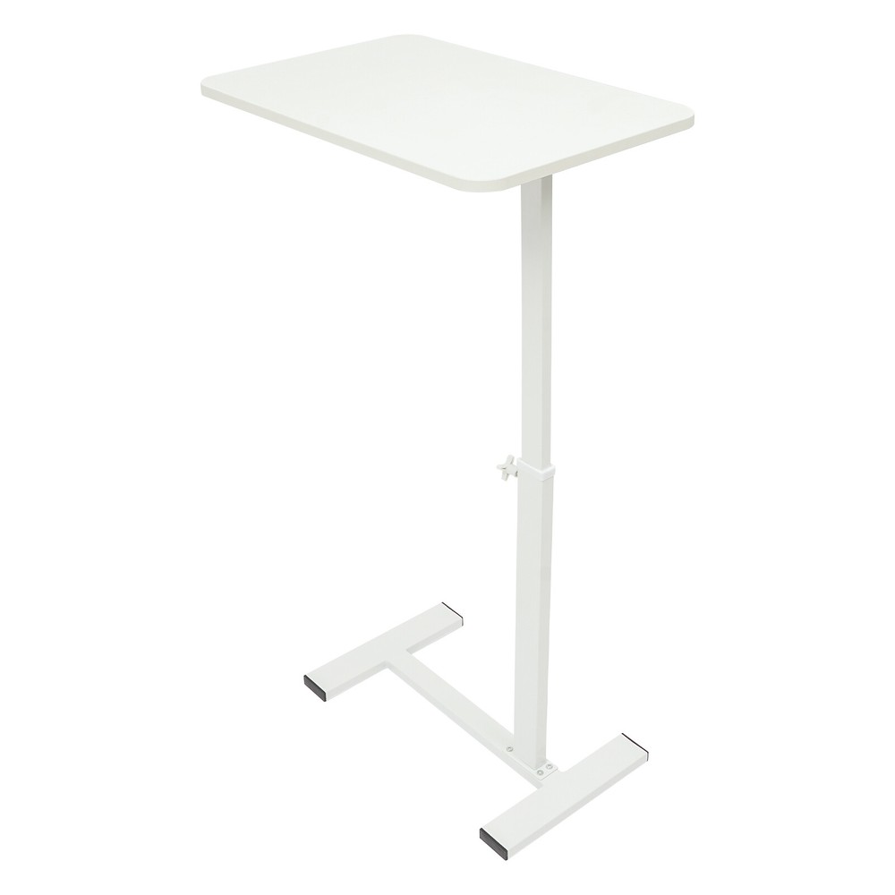 Bedside Table 24.8-40.55" Height Adjustable Sofa Side Table Rolling Laptop Table