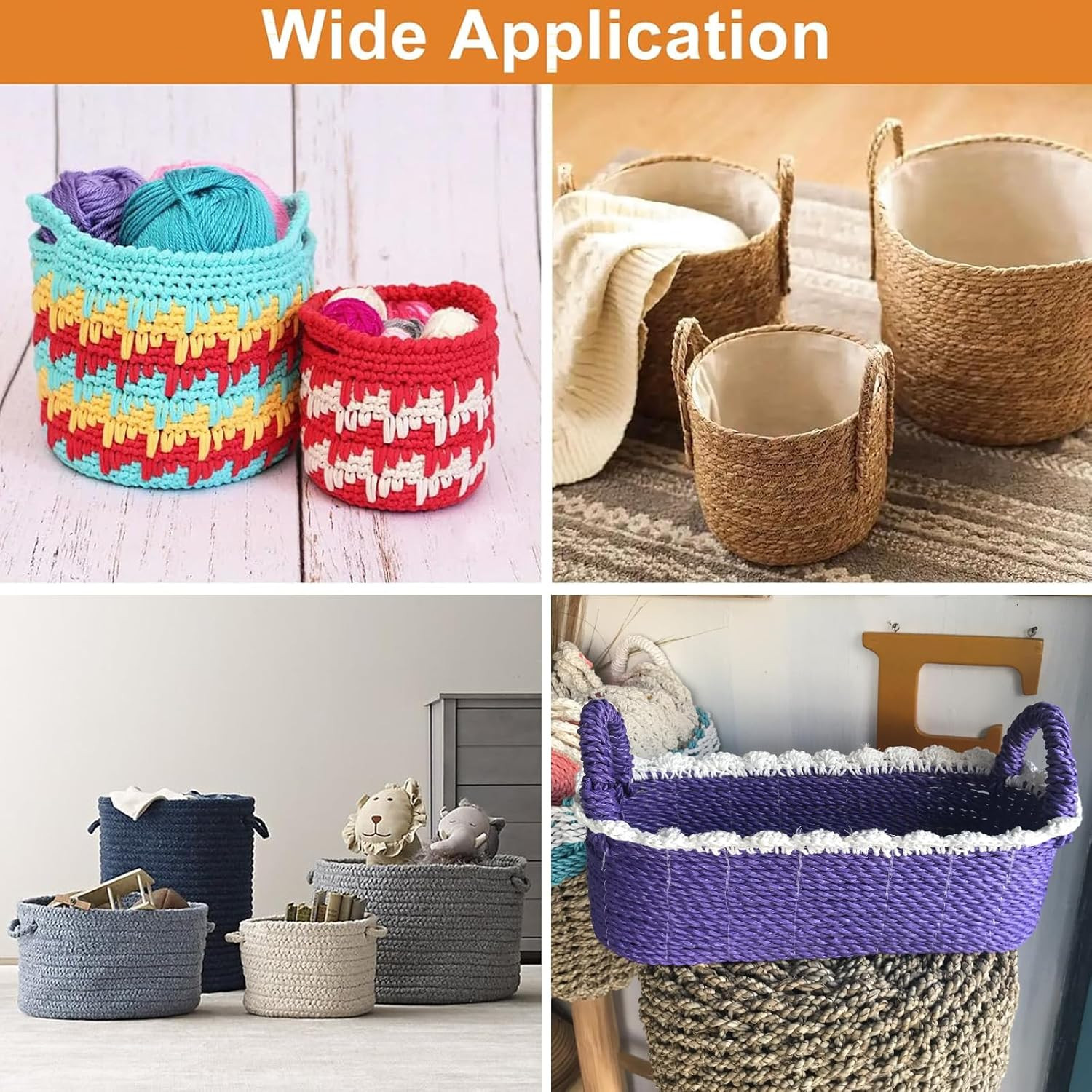 Wooden Basket Bottoms Set for Crochet, Unfinished Oval Bases, 5 Sizes