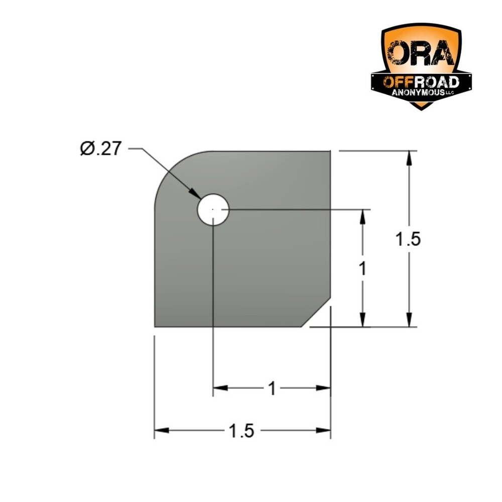 OFFROAD ANONYMOUS Corner Panel Tab - Quantity: 5 Pack
